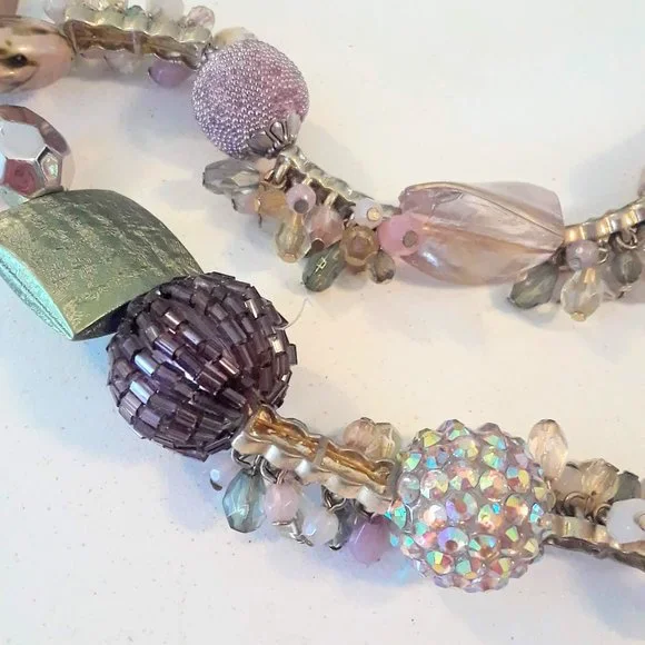 Vintage beaded necklace - Picture 3 of 4